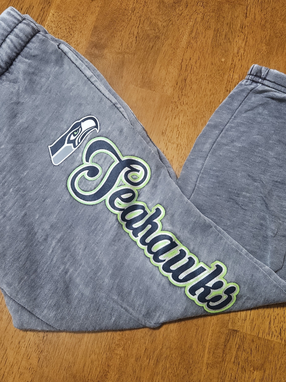 NFL Gray Teens Apparel Sweatpants with Pink Logo Tag